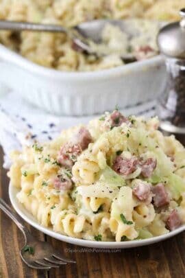 reuben casserole on a plate