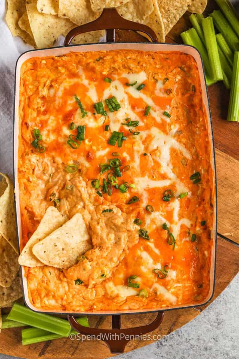 dish of Buffalo Chicken Dip